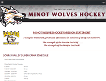 Tablet Screenshot of minothockey.com